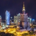 high-rise buildings during night time